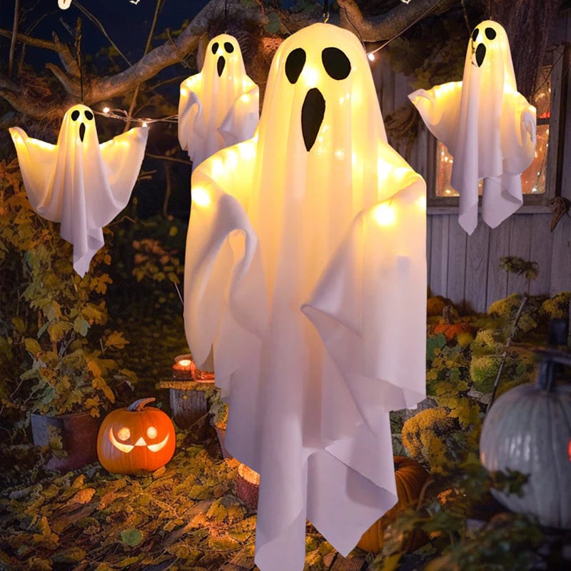 🎃Glowing Ghost Chandelier for Halloween Party Decor