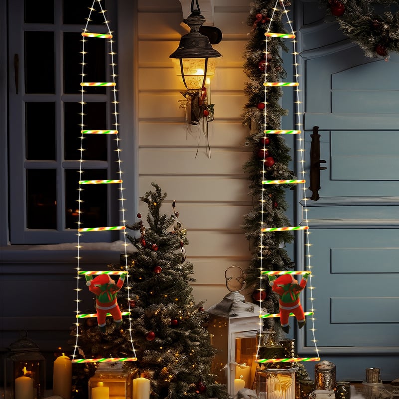 🎄2025 Christmas Sales🎅2025 Christmas Santa Climbing Stairs Light