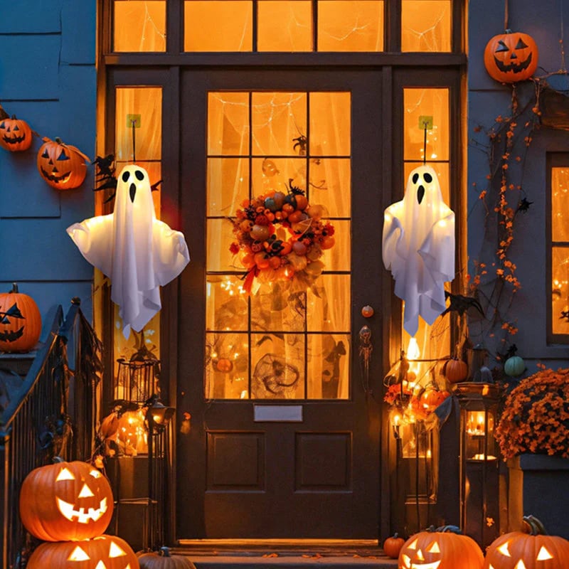 🎃Glowing Ghost Chandelier for Halloween Party Decor