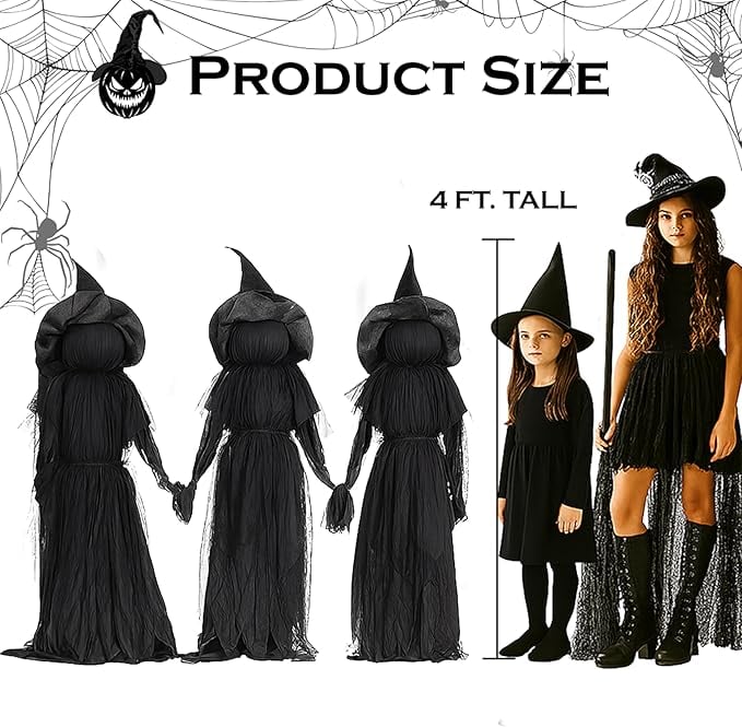 ⚡This Week's Special Price $29.99🎃2025 Halloween Sale 🧙♀️Lighted Halloween Witch Stakes🪄M13