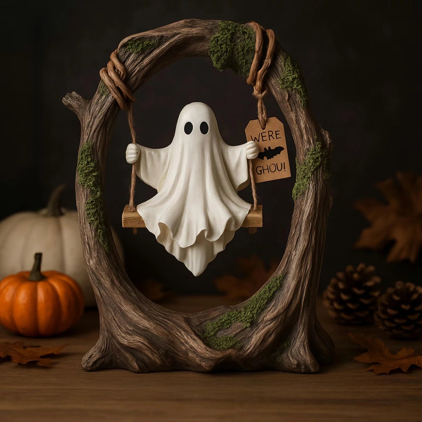 🔥🔥Swinging Ghost on Tree Halloween Decor