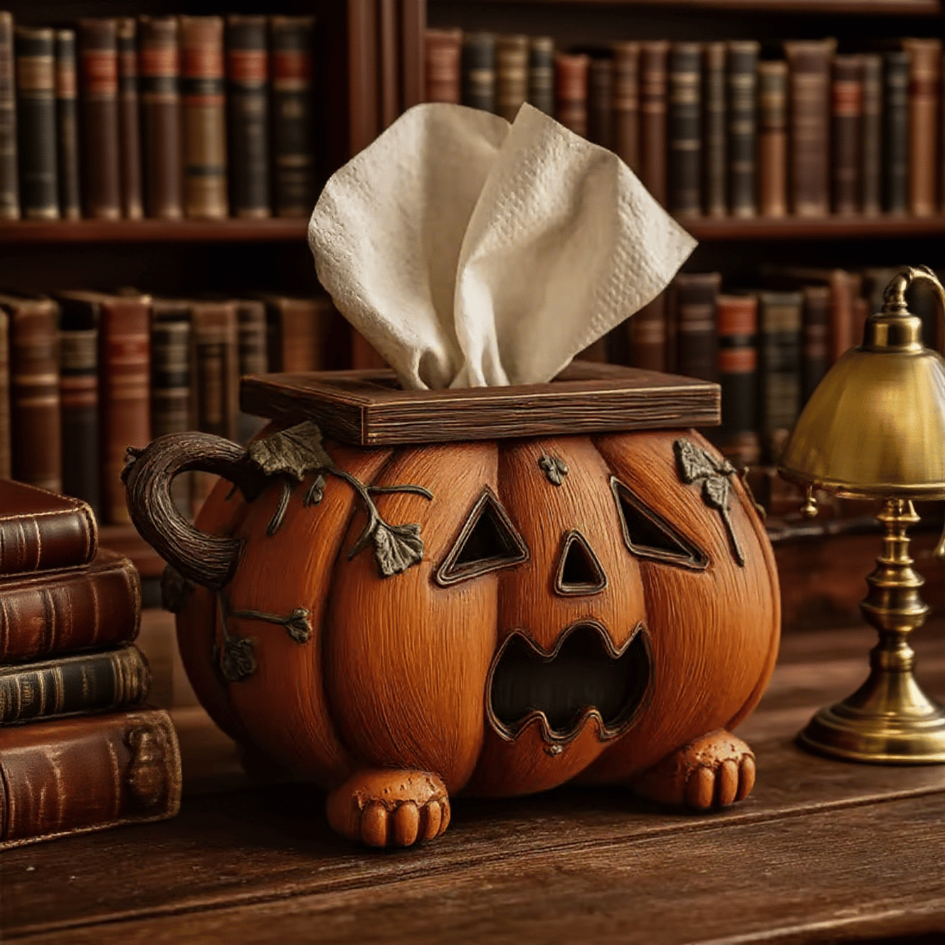 Halloween Pumpkin Tissue Box Holder
