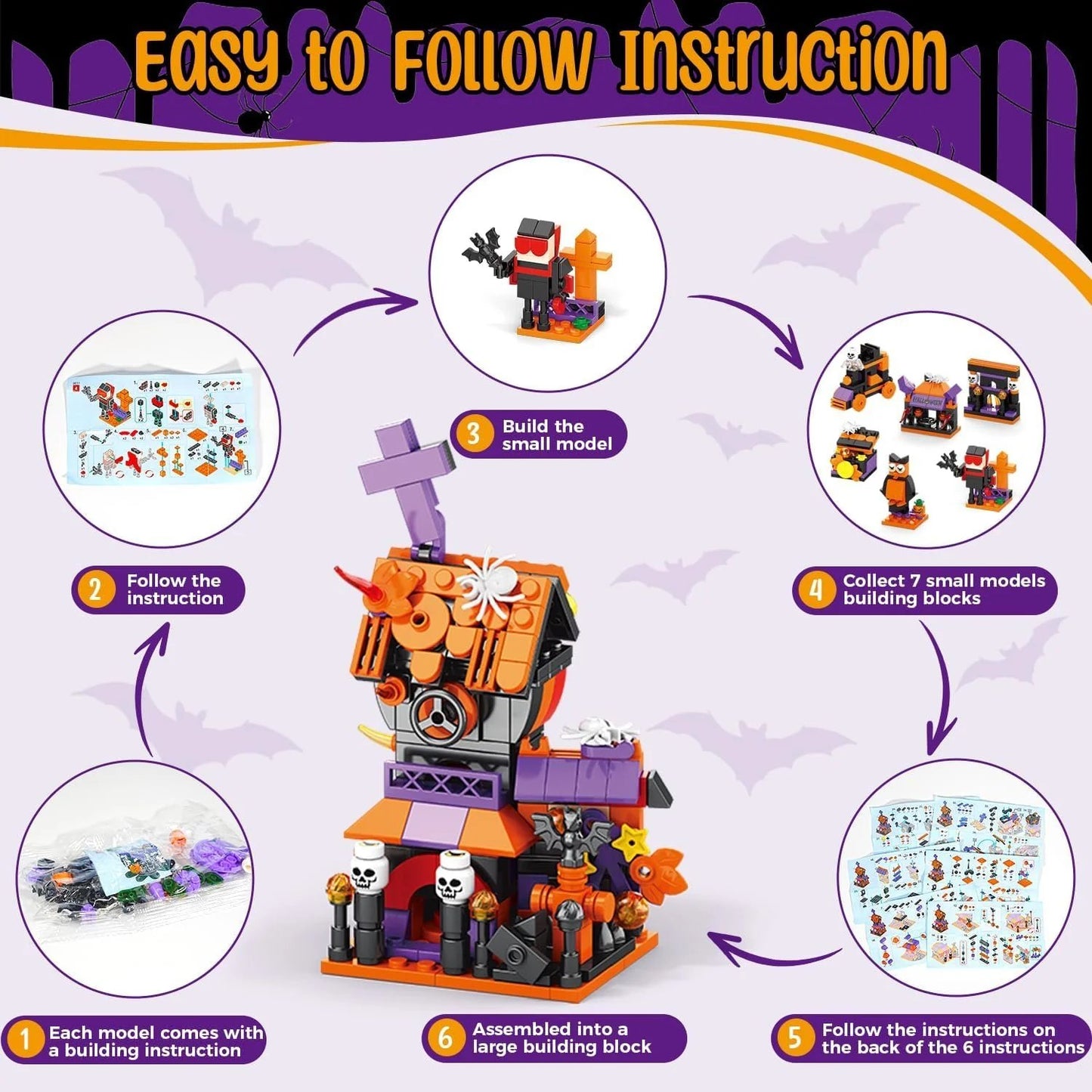 🎃👻- 31 Day Halloween Advent Brick Festival Calendar🗓️Open a New Halloween Surprise Every Day!