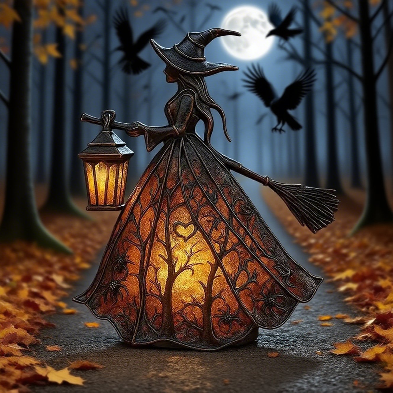 🔥 Halloween Witch Lamp