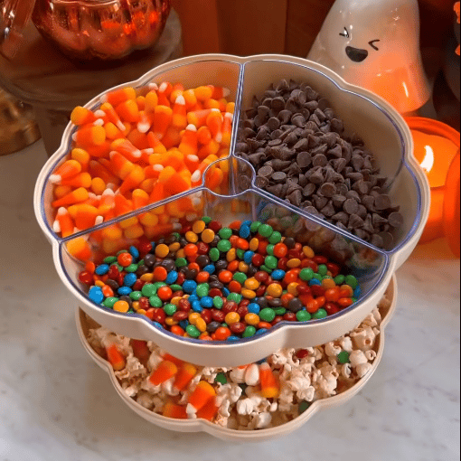 🔥🎃2025 Halloween Sale-Pumpkin Snack Holder, Pumpkin Fruit Plate Creative Candy Box