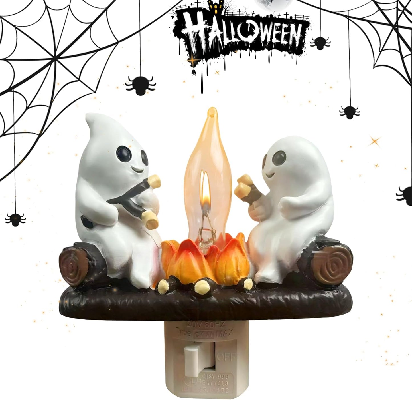 Ghost Campfire Flickering Nightlight Halloween Gifts