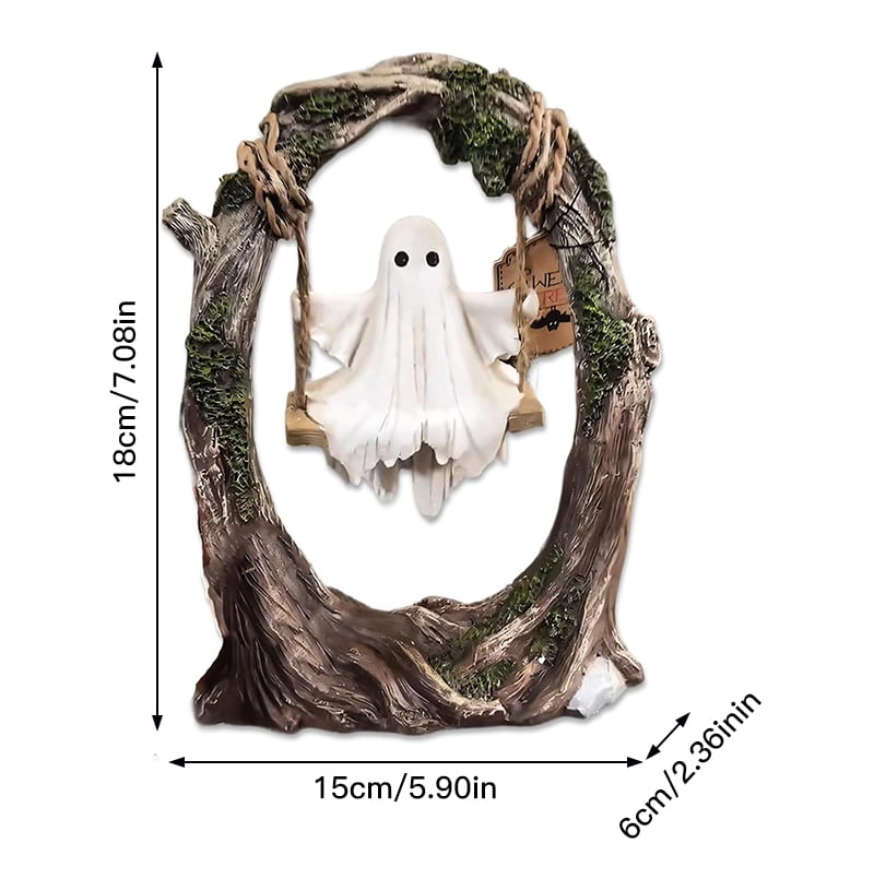 🔥🔥Swinging Ghost on Tree Halloween Decor