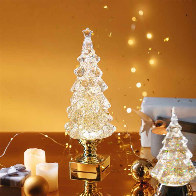 Celestial Harmony✨-A Luxurious Musical Snow Globe Christmas Tree🎄