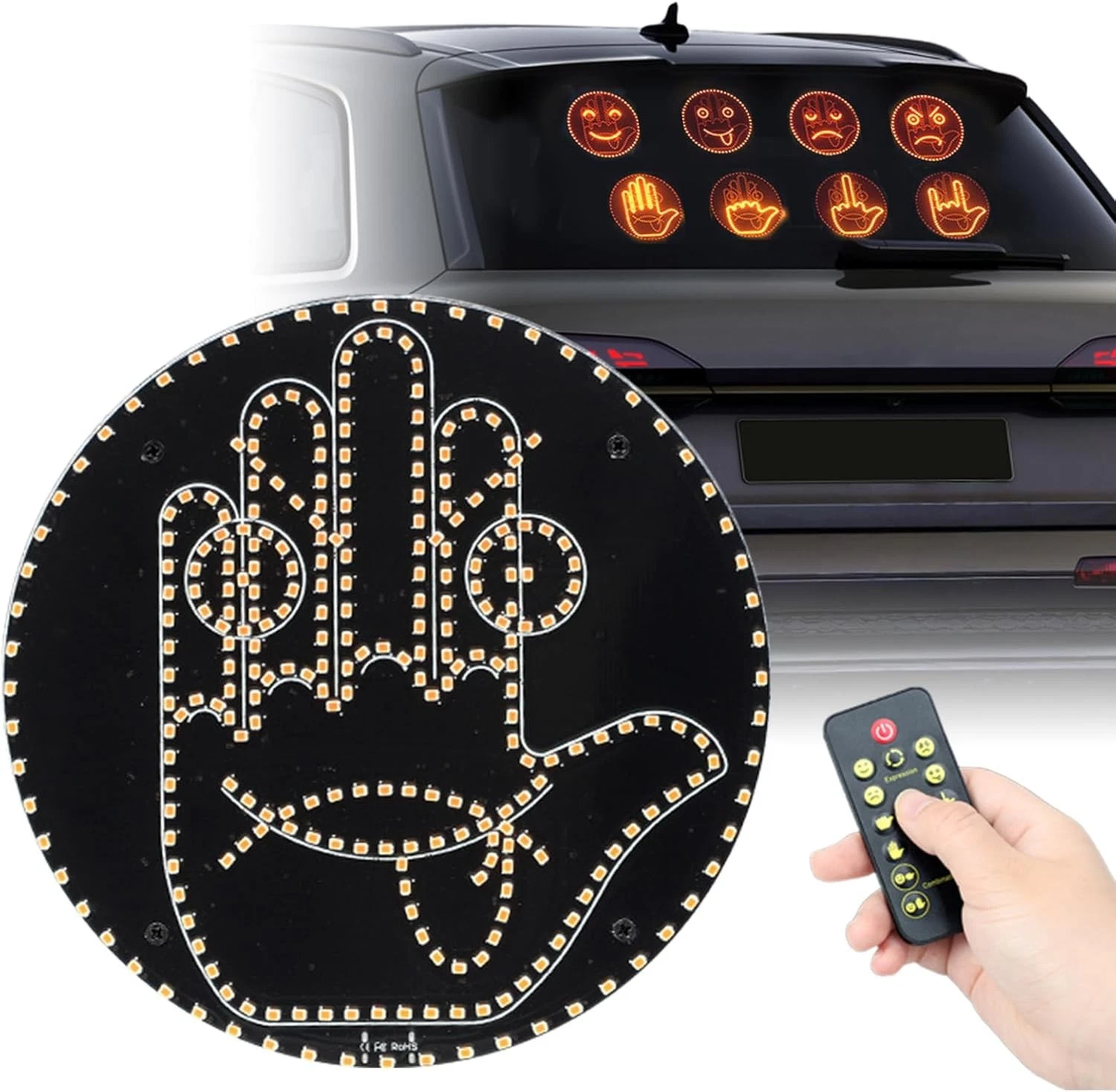 😊Emoji LED Light - 🤟Gesture for Car
