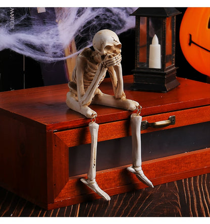 🎃💀 Halloween decoration indoor skeleton statue