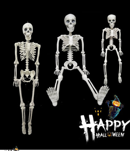 Human Skeleton Scary Bones Poseable Hanging Halloween Prop Party Decorations