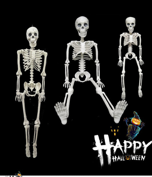 Human Skeleton Scary Bones Poseable Hanging Halloween Prop Party Decorations
