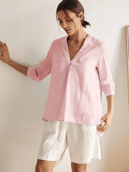 100% Linen Dress Shirt JOANNA