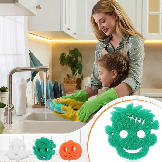 🔥Halloween Sale🔥Cute Halloween Kitchen Cleaning Sponges