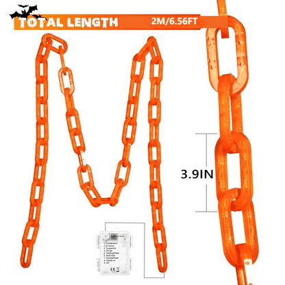 💥ON SALE💥Halloween Chain-Link String Lights, Waterproof✨🕯️