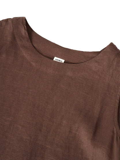100% Linen Lightweight Sleeveless Dress SIENNA