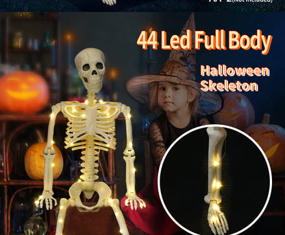 Human Skeleton Scary Bones Poseable Hanging Halloween Prop Party Decorations