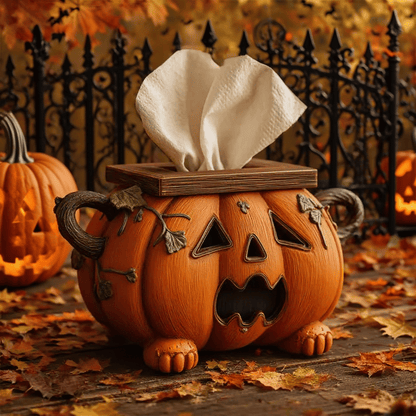 Halloween Pumpkin Tissue Box Holder