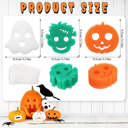 🔥Halloween Sale🔥Cute Halloween Kitchen Cleaning Sponges