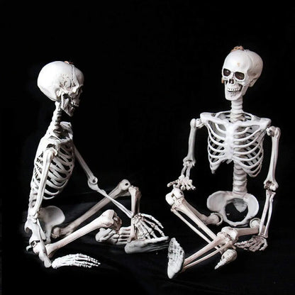Human Skeleton Scary Bones Poseable Hanging Halloween Prop Party Decorations