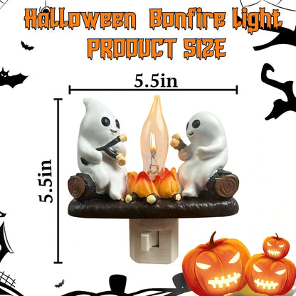 Ghost Campfire Flickering Nightlight Halloween Gifts