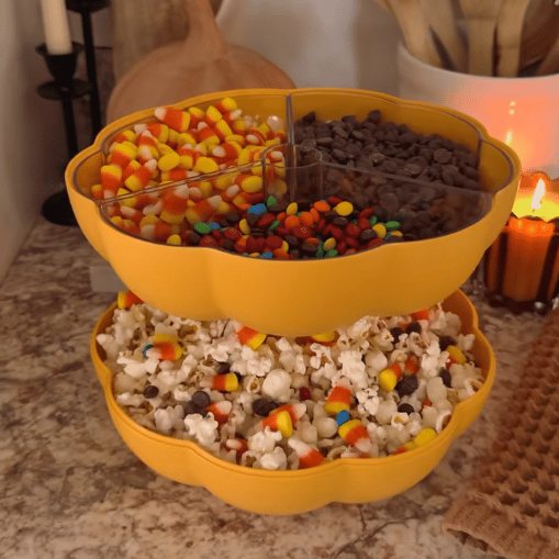 🔥🎃2025 Halloween Sale-Pumpkin Snack Holder, Pumpkin Fruit Plate Creative Candy Box
