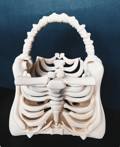 Skeleton Bone Bag - Gothic - Halloween bone purse spooky ribcage bag