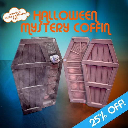 3D Printed Halloween Mystery Coffin Countdown