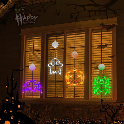 👻Halloween Hot Sale-Halloween Decorations Window Lights with Suction Cup🎃