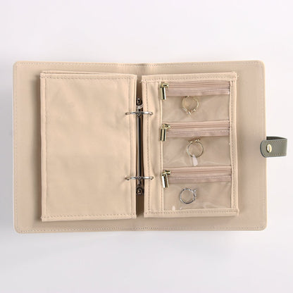 🔥🎄Luxury Leather Portable Jewelry Storage Book