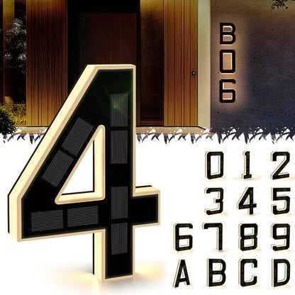 🔥LAST DAY 49% OFF🔥Solar Lighted House Numbers
