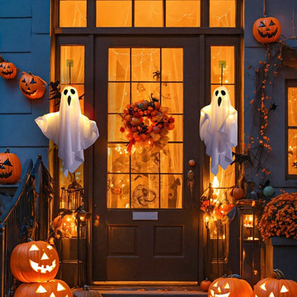 🎃Glowing Ghost Chandelier for Halloween Party Decor