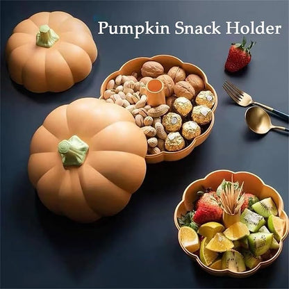 🔥🎃2025 Halloween Sale-Pumpkin Snack Holder, Pumpkin Fruit Plate Creative Candy Box