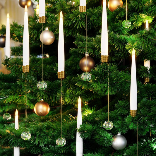 🎄 Crystal Ball/Snowflake Christmas Tree Led Candles💎✨✨