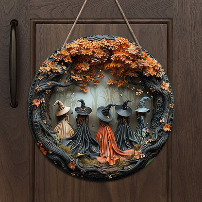 Halloween witch sign