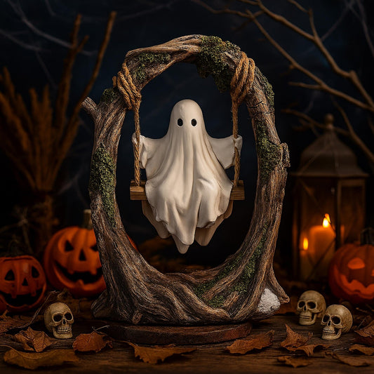 🔥🔥Swinging Ghost on Tree Halloween Decor